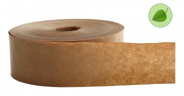 Wet adhesive tape 70 mm 200m unreinforced brown Unreinforced Water-Activated Paper Tape