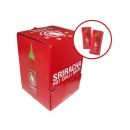 Sriracha, chili sauce, Flying Goose, single servings, sauce box, convenient packaging, Asian sauce