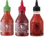Chillisauce Mix Set 3x200ml  Soße SrirachaGRÜN ROT SCHWARZ Flying Goose